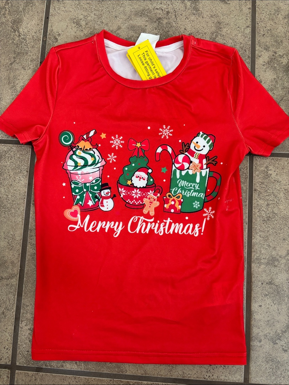 NWT SHEIN Kid’s Holiday Short Sleeve Shirt